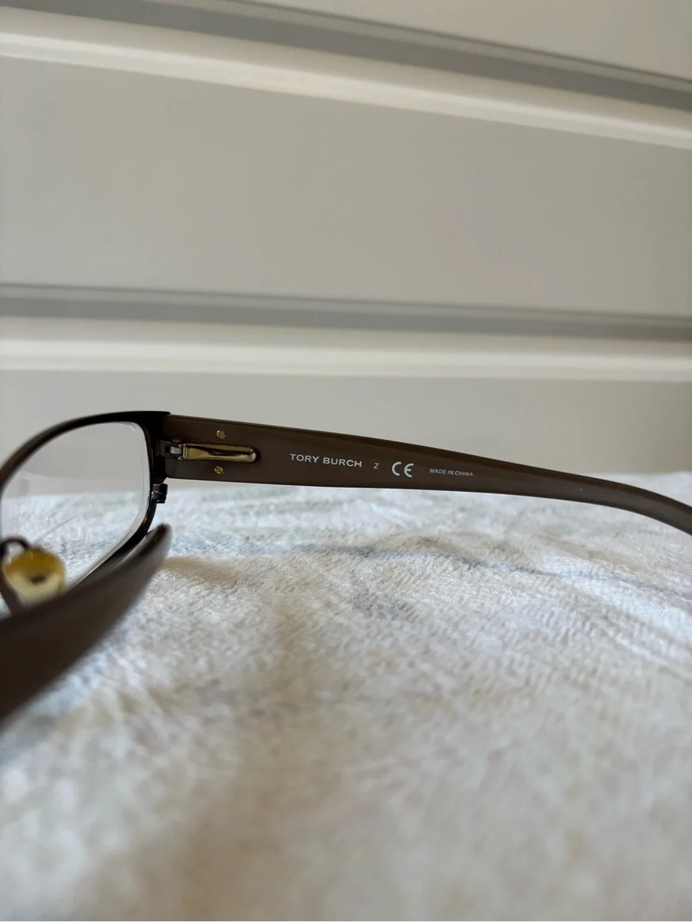 Tory Burch Vintage Brown Gradient Rectangular Optical Glasses